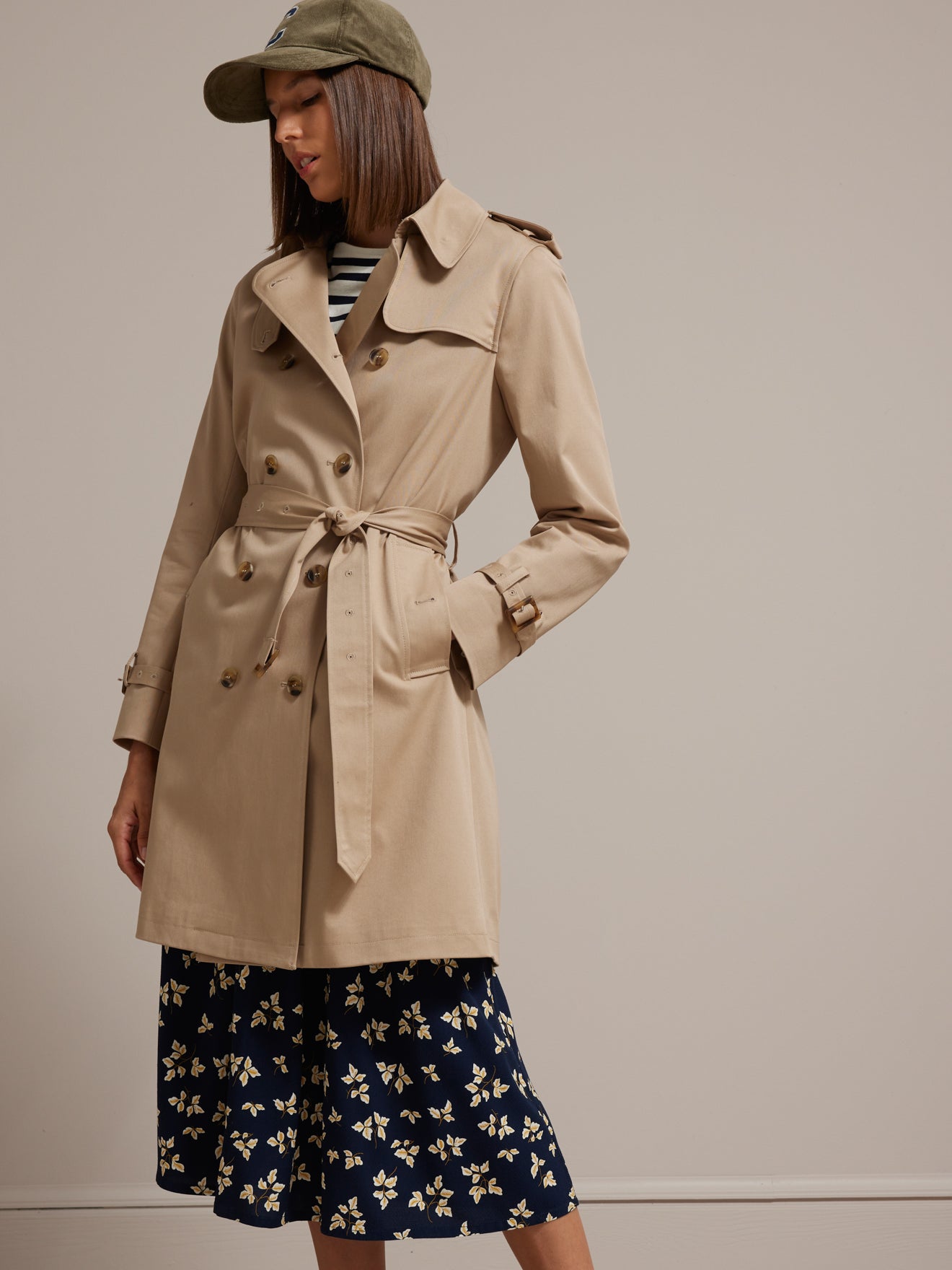 Trench long femme