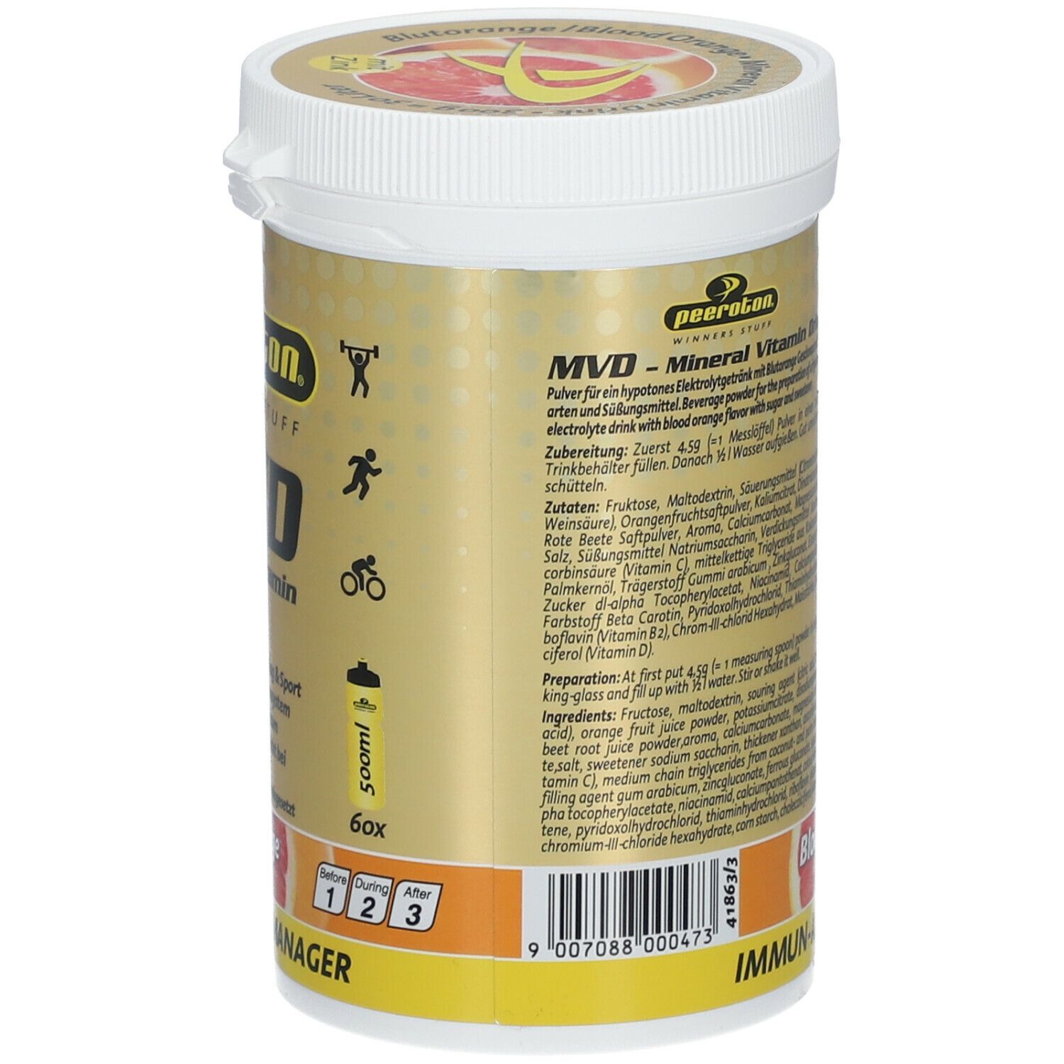 peeroton® MVD Mineral Vitamin Drink Blutorange