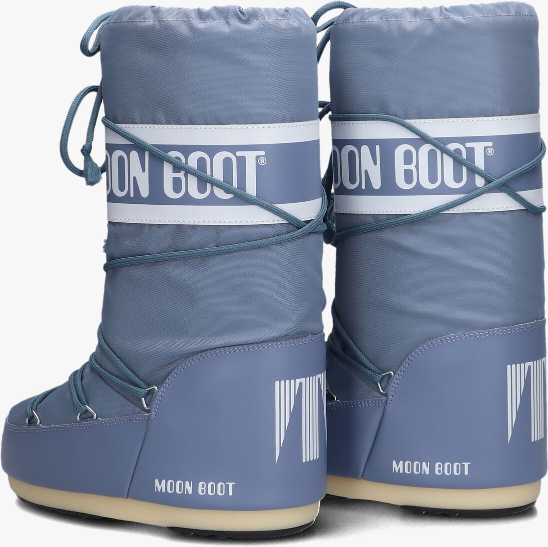 grijze moon boot snowboots nylon veter snowboot