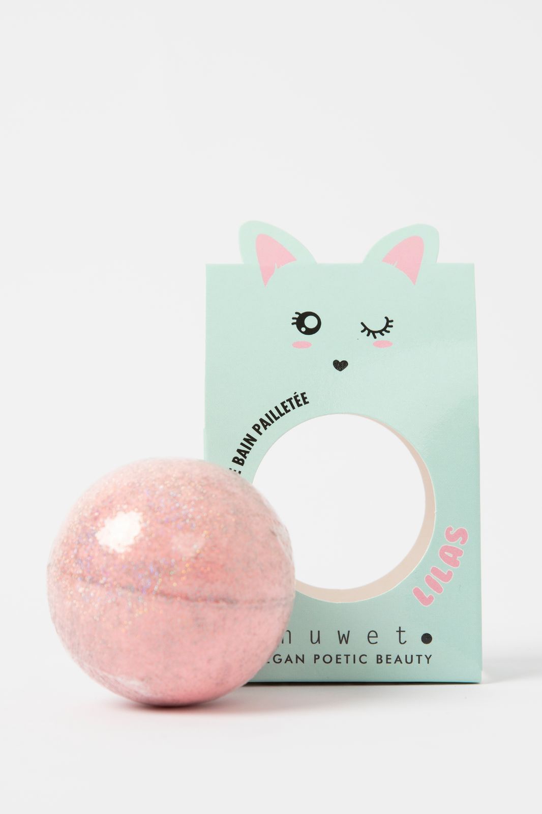 Inuwet glitter fizzer bruisbal lila