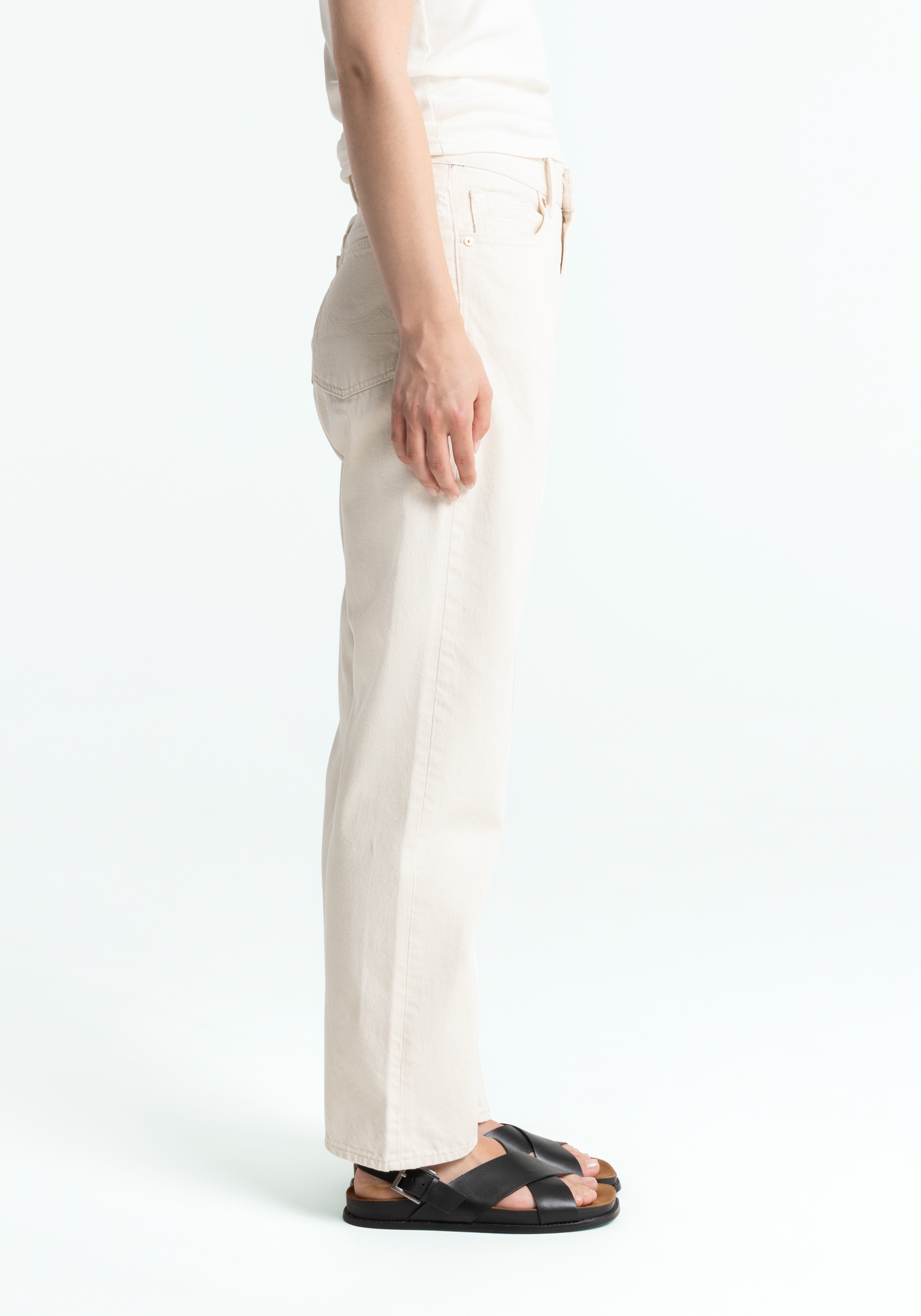 Kings Of Indigo Jeans Liora Clean Recycled Ecru