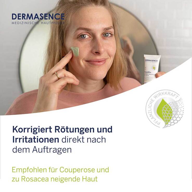 Dermasence Rosamin getönte Tagespflege mittel LSF 50 Creme, 2x30 ml