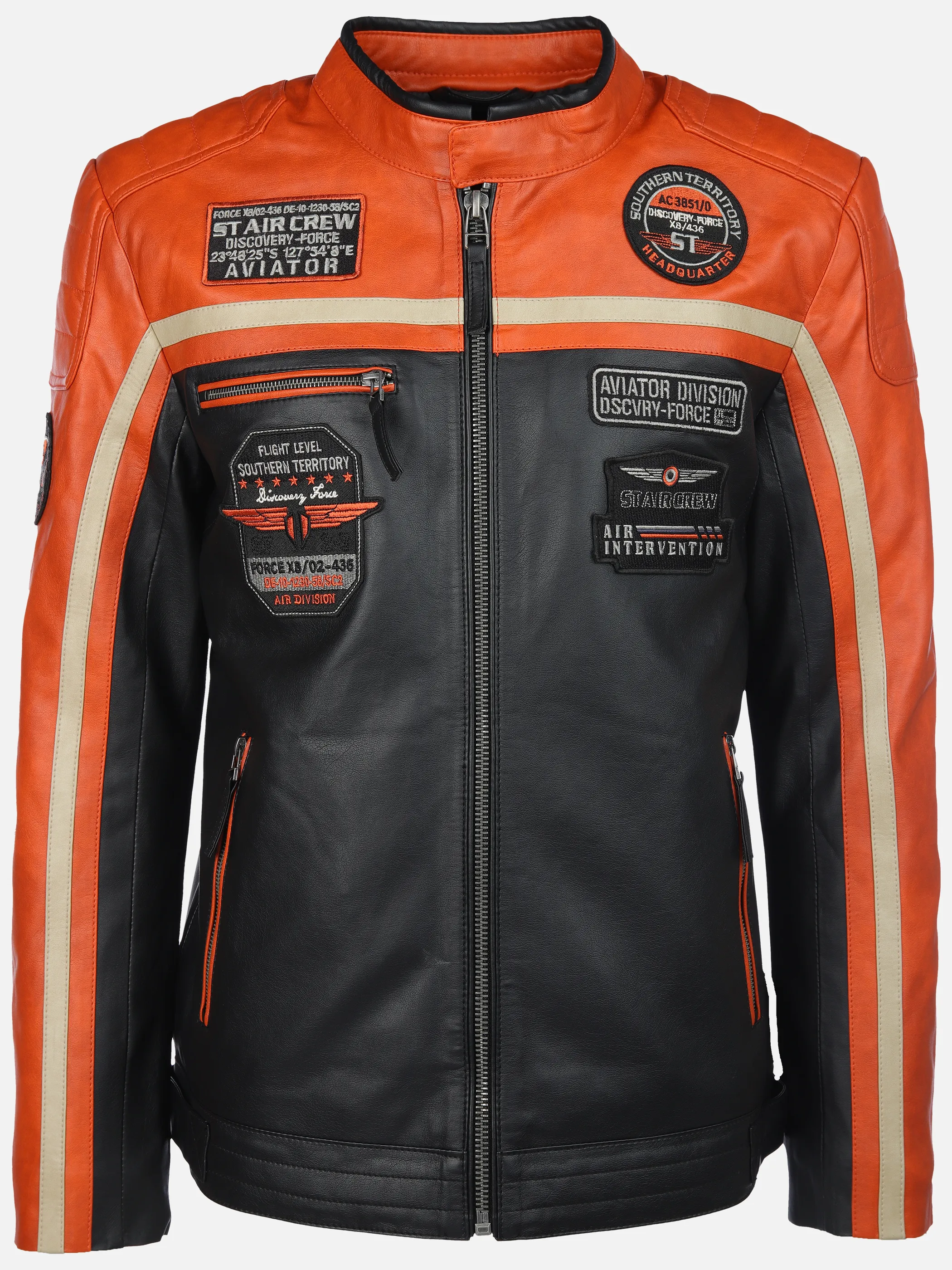 Herren Bikerjacke aus Kunstleder