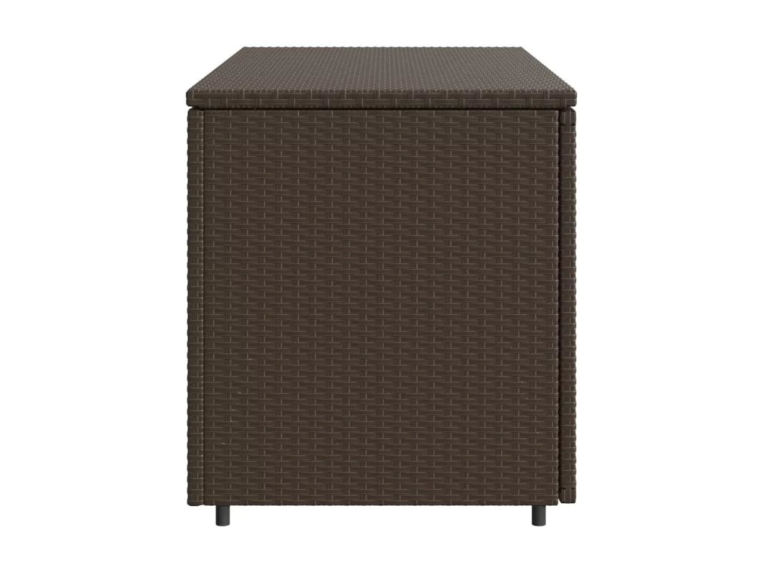 Armoire de rangement jardin marron 110x55x60,5cm résine tressée