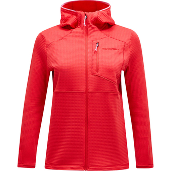 Peak Performance Trail Polartec Zip Hood Fleecejacke Brilliant Red Damen