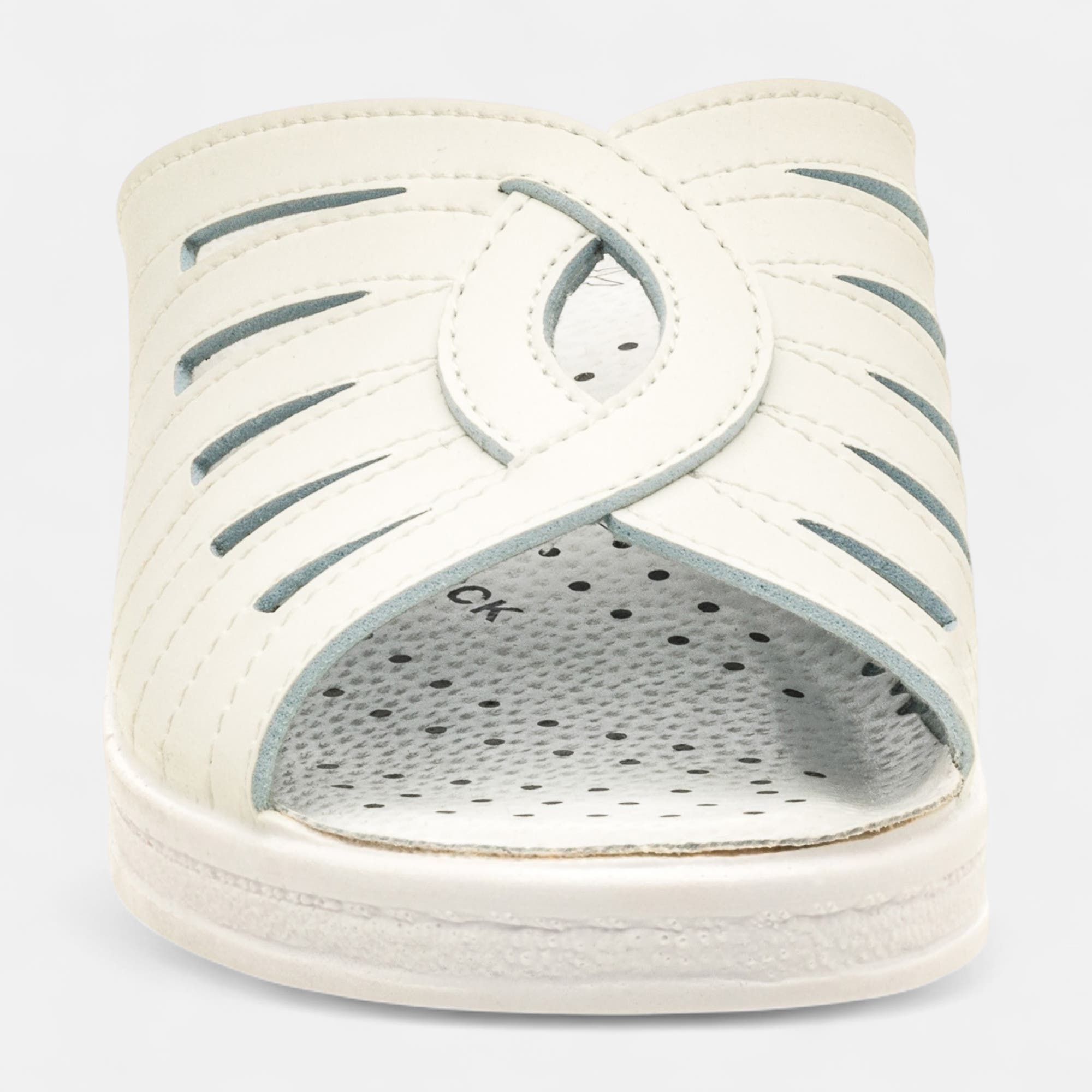 Nu-pieds confort Femme blanc