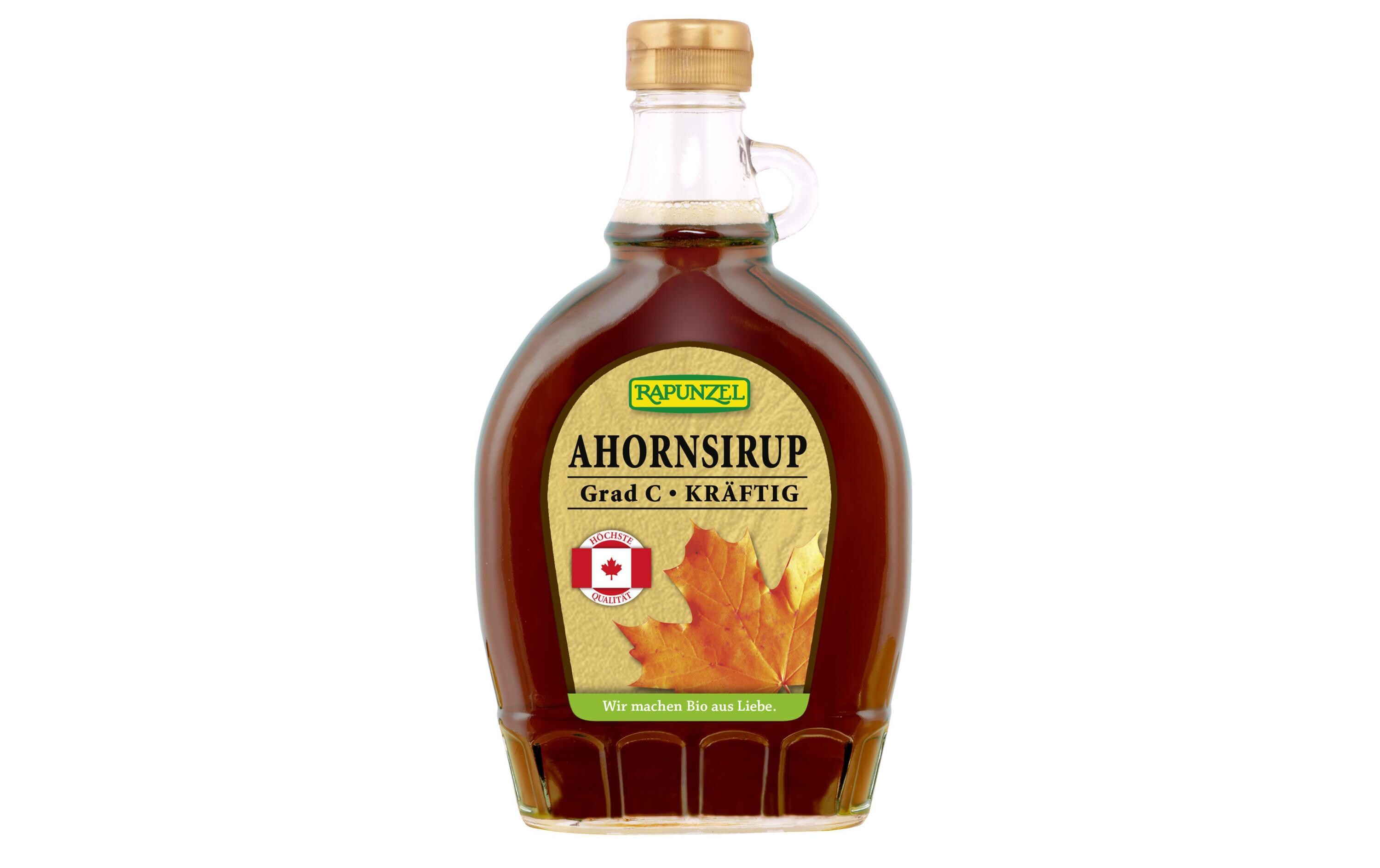 Bio Ahornsirup kräftig 375 mlDickflüssiger Ahornsirup mit intensivem Geschmack