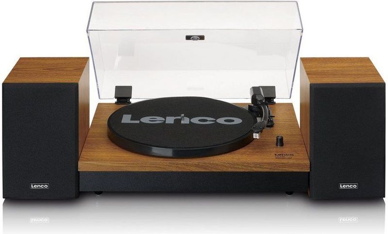 Lenco LS-310WD - Platenspeler met Bluetooth - Inclusief Speakers - Stereo - Hout