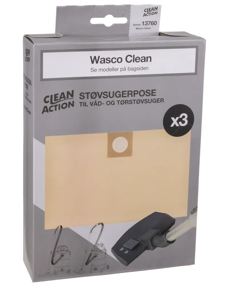 Wasco Clean Støvsugerpose til våd/tørstøvsuger