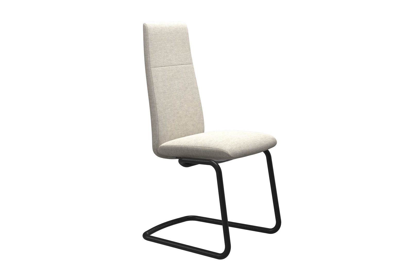Chilli spisestol Tekstil Peony - Light Beige - Sort