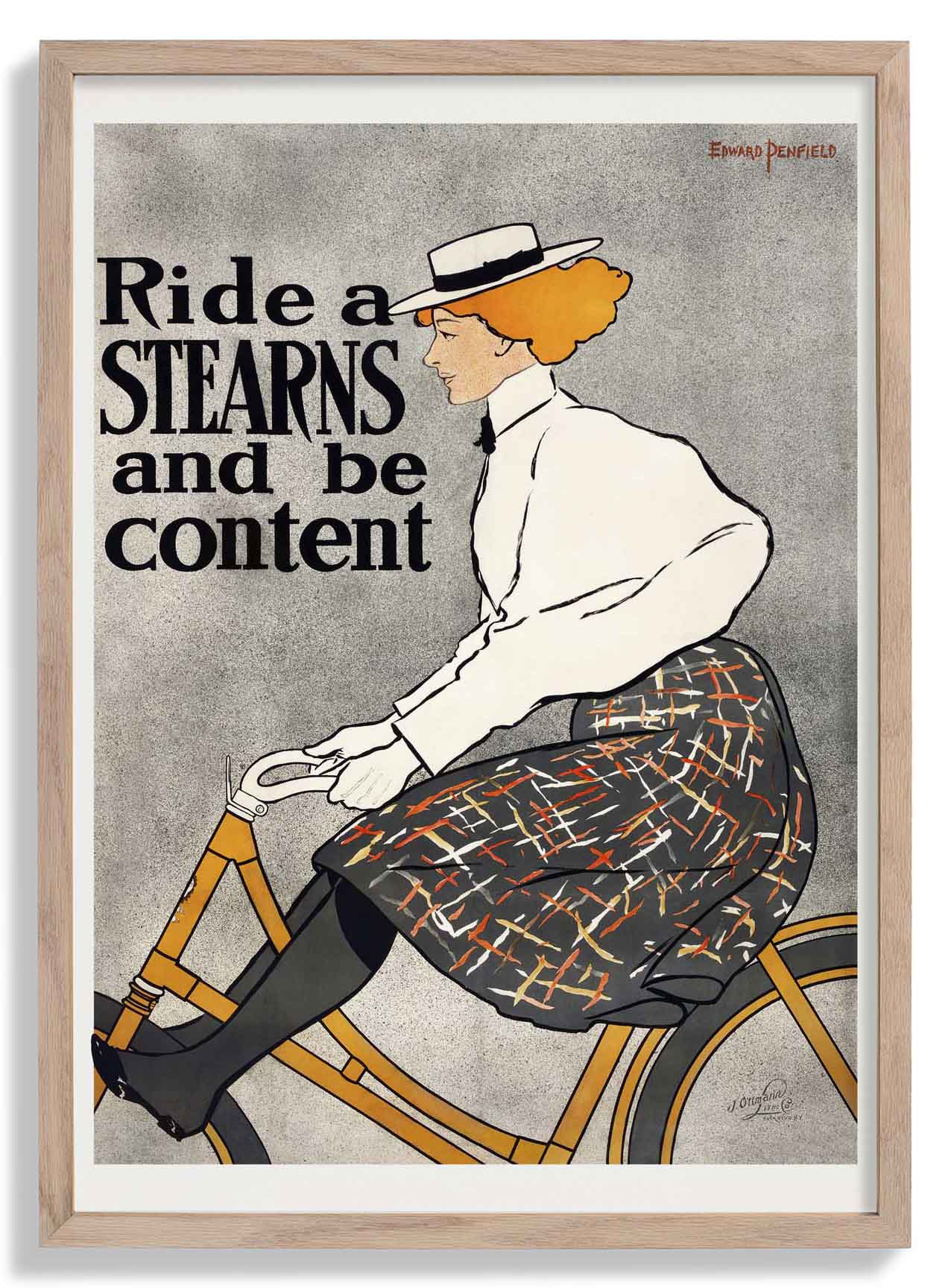 Ride a Stearns and be Content von Edward Penfield