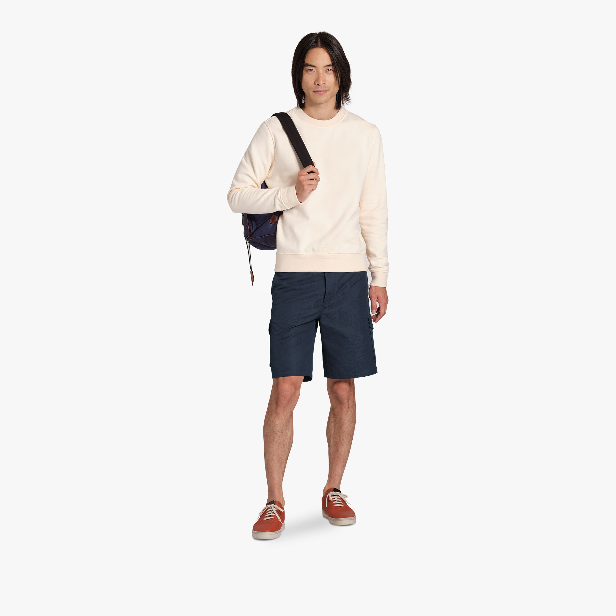 Short Cargo En Coton Scritto