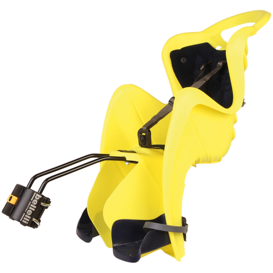 BELLELLI Kindersitz Fahrrad Mr Fox B-fix Frame mount Yellow HI VIZ