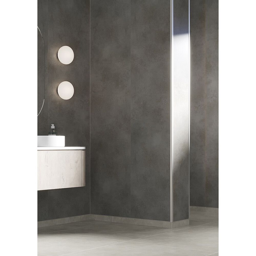 BADEROMSPANEL FIBO METON GREY