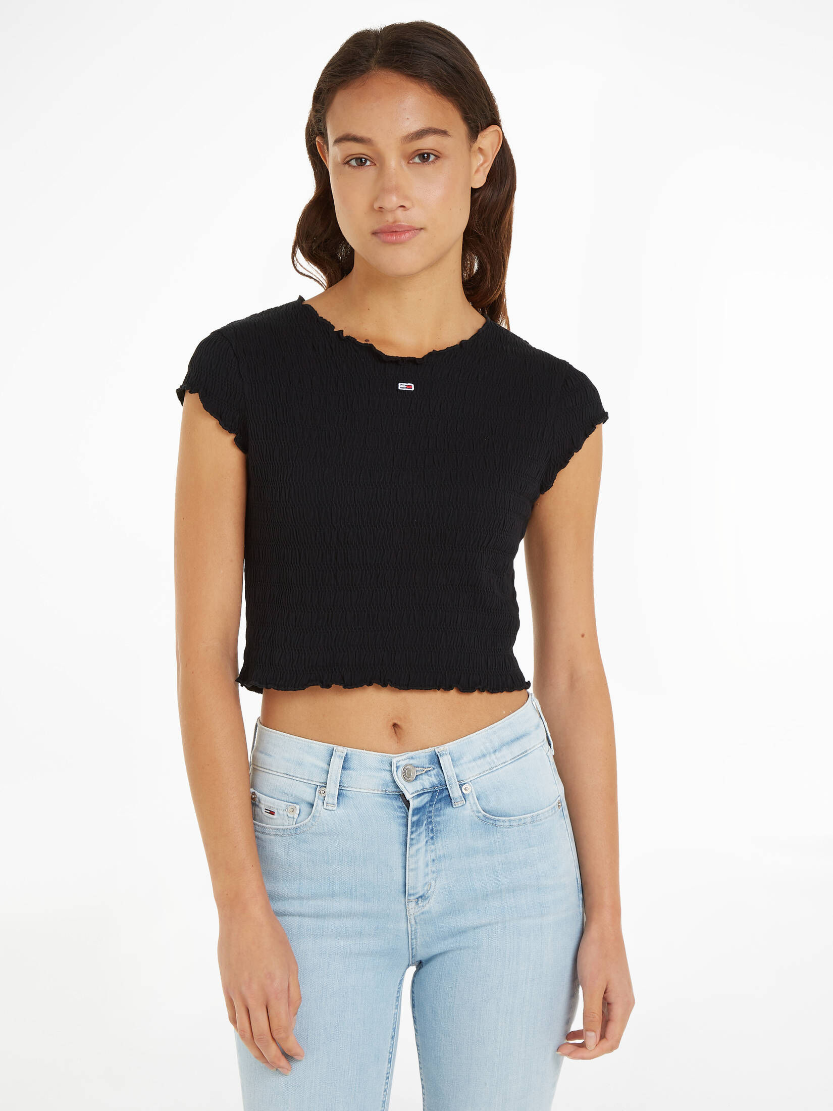 Tommy Jeans| Damen T-Shirt TJW SLIM SMOCK TEE