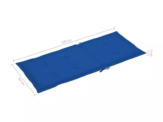 Chaise à bascule avec coussin Bambou 4
