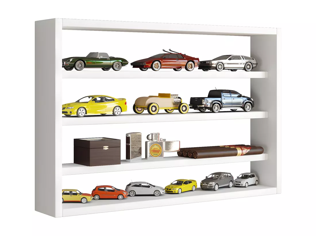Étagère murale en bois Vitrine murale Étagère Osado M