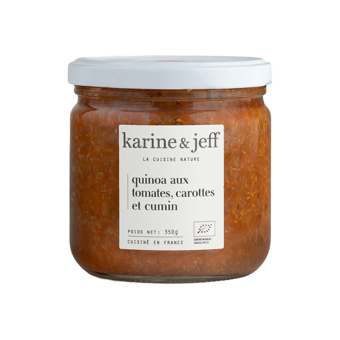 Quinoa bio aux tomates, carottes et cumin