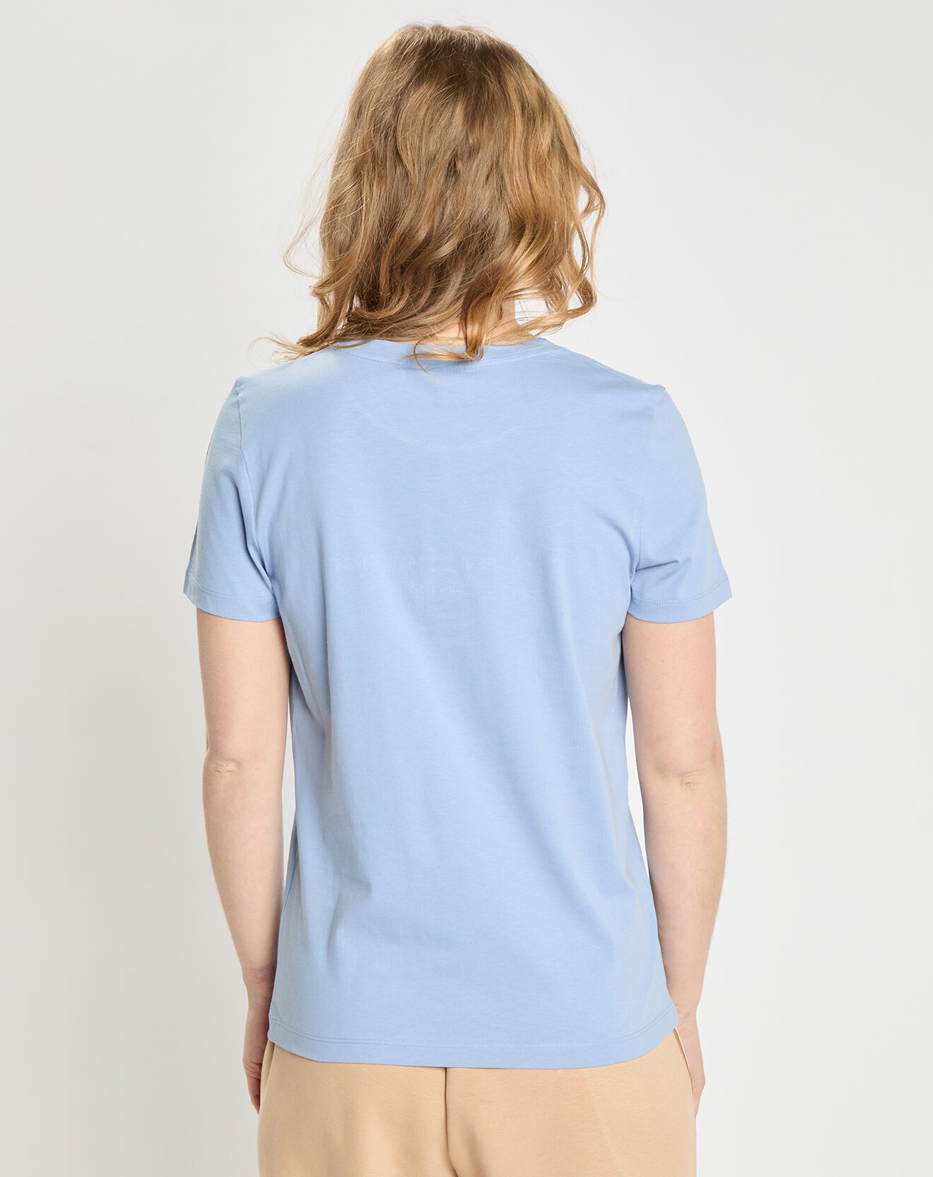 Tommy Hilfiger T-Shirt regular 100% Coton Bio bleu ciel