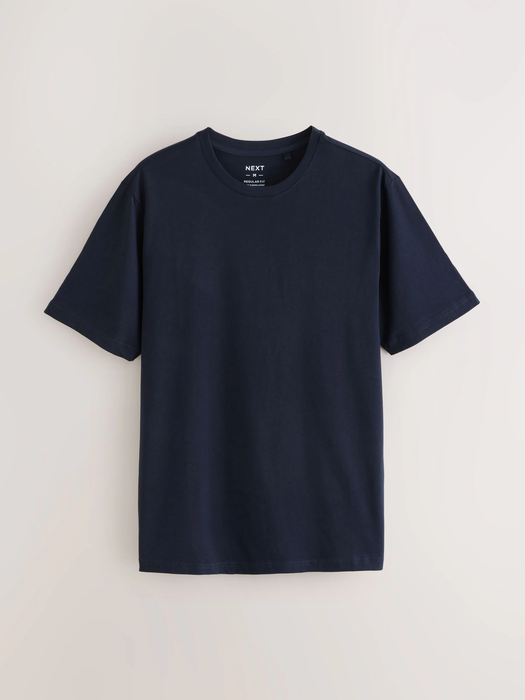 Blauw - Normale Pasvorm - Essential katoenen T-shirts verpakking van 6