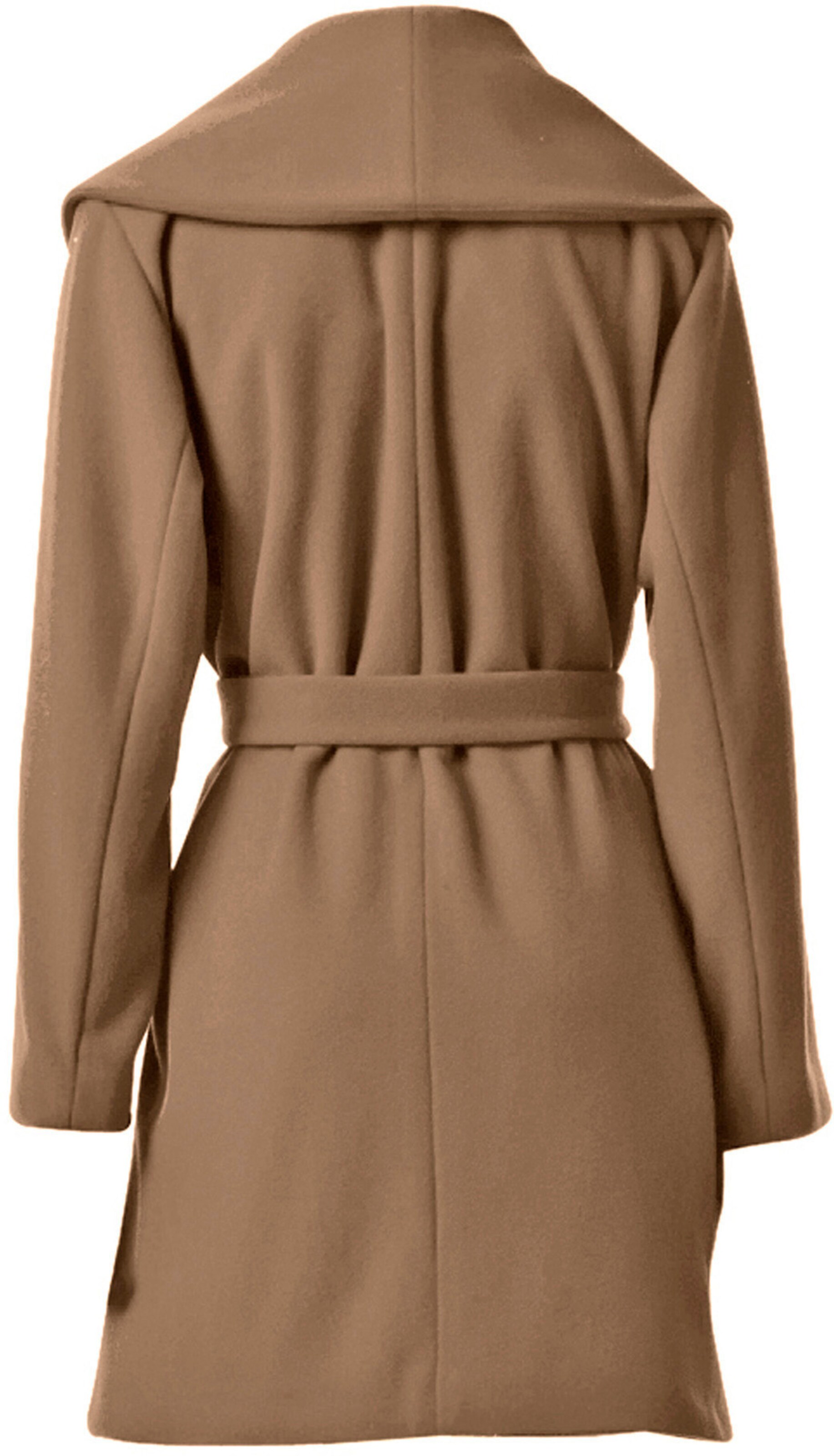 heine Woll-Jacke in camel