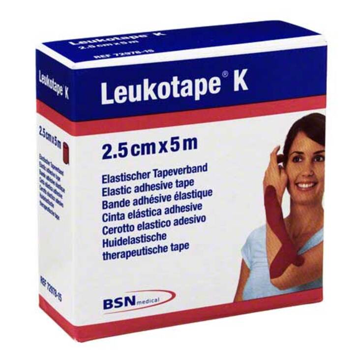 Leukotape K 2,5cm rot, 1 St