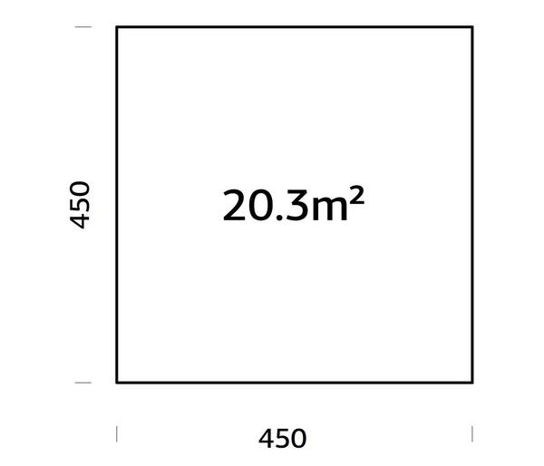 Palmako Fundamentrahmen 4,5x4,5 m, inkl.