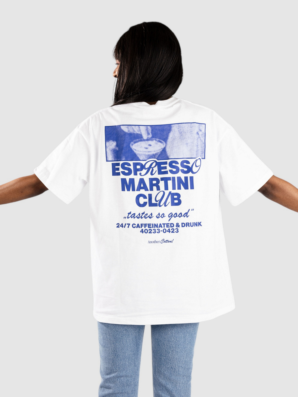 Another Cotton Lab Espresso Martini T-Shirt white
