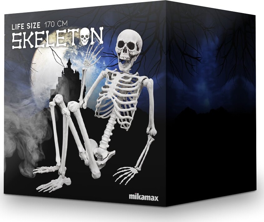 Halloween Skelet I Menneskestørrelse
