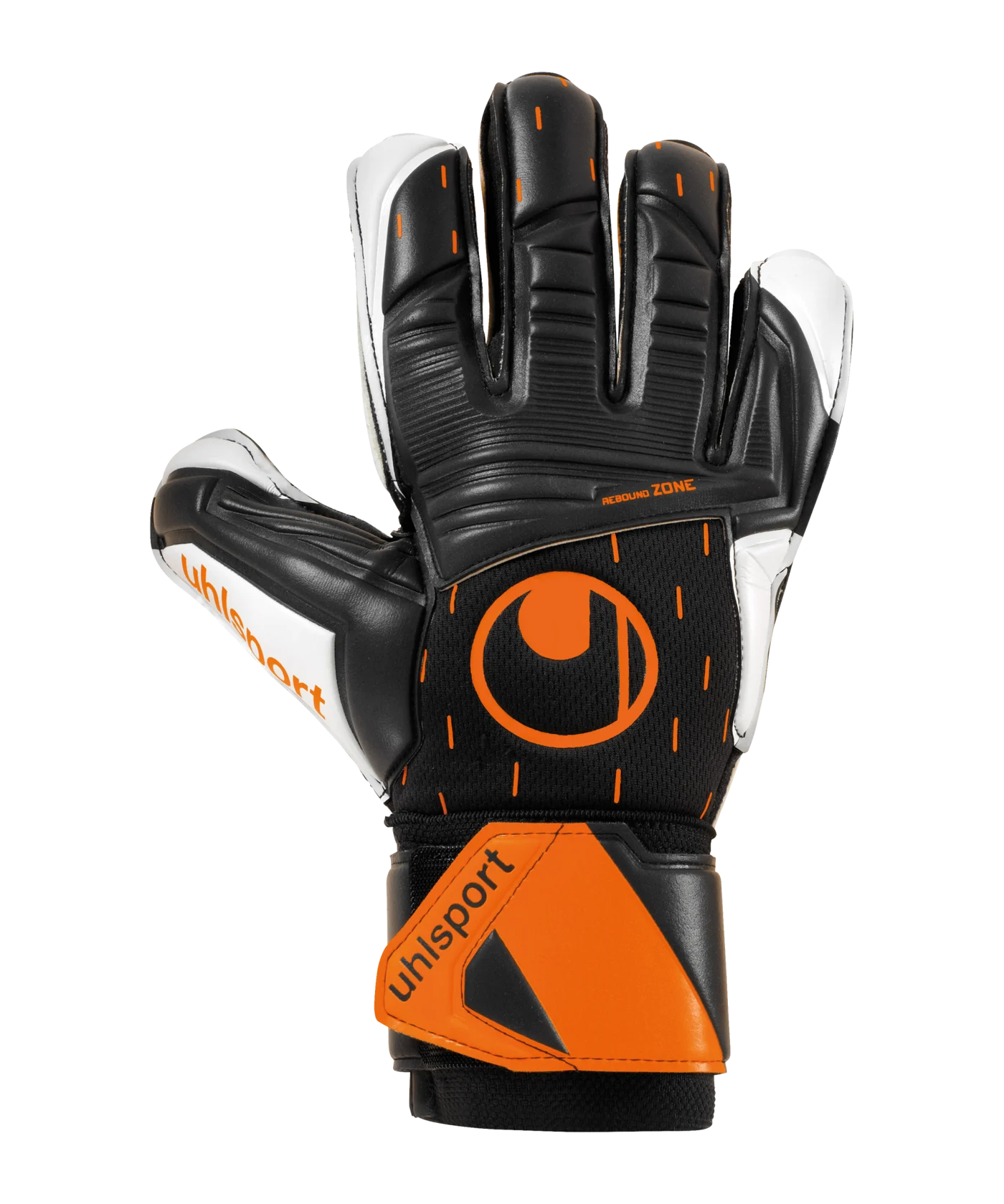 uhlsport Supersoft Speed Contact TW-Handschuhe Schwarz Weiss Orange F01