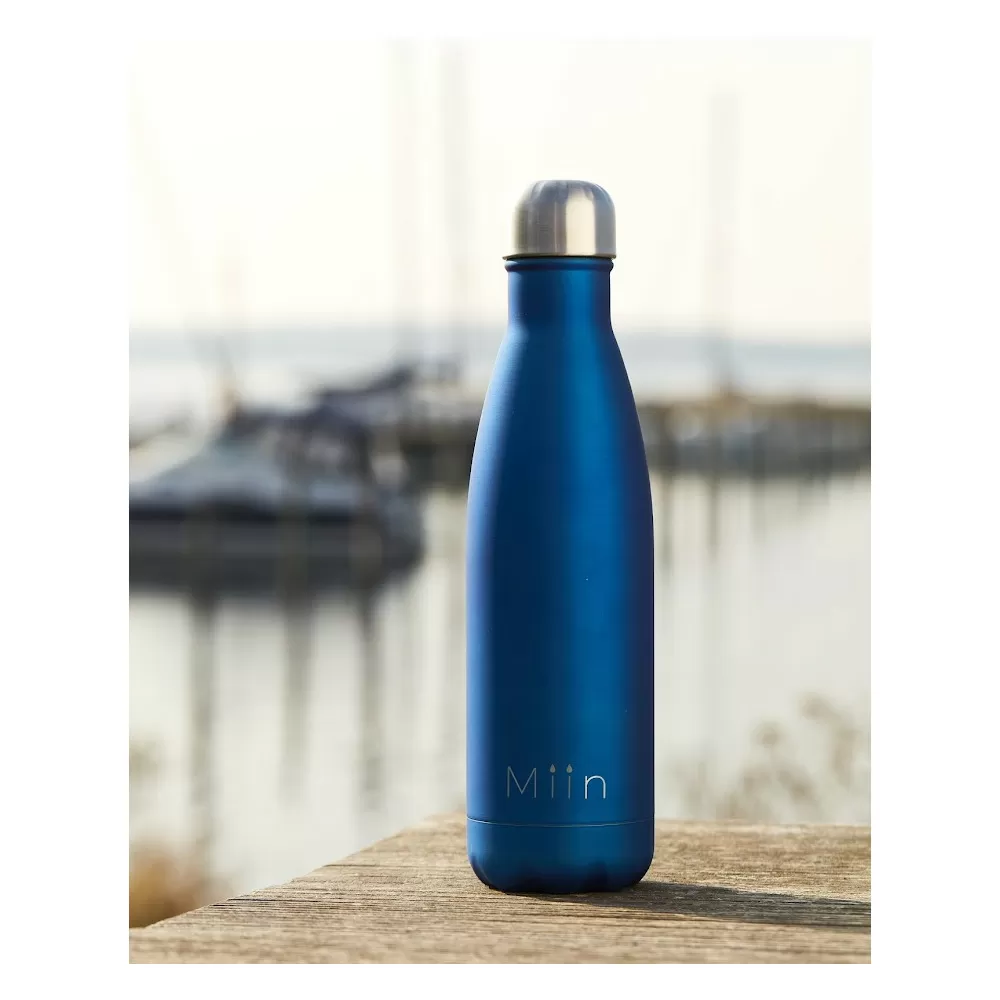 Miin Bottle Mat Blå Metallic- 1 stk