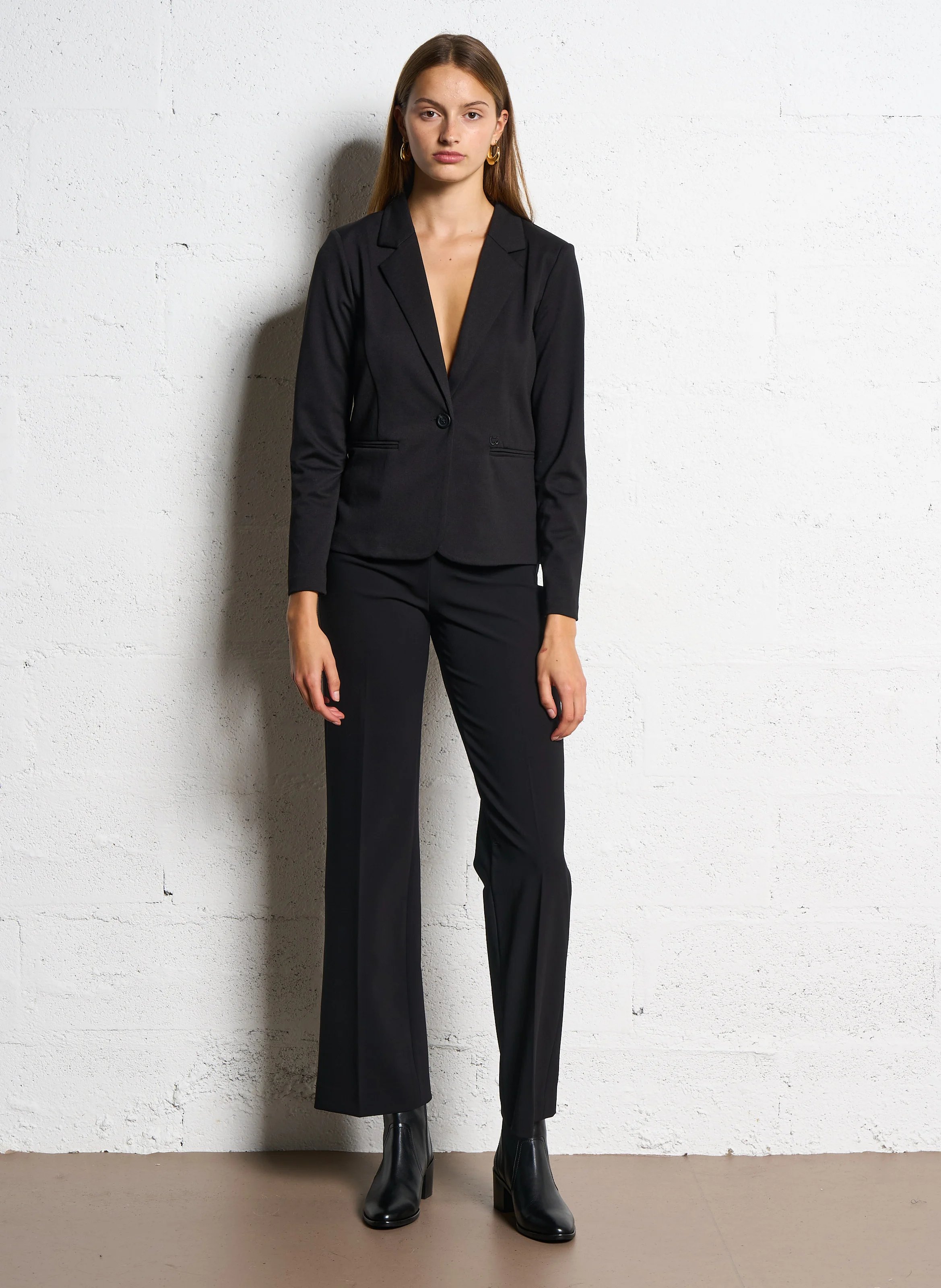 OXAN - Pantalon droit 7/8ème| Noir