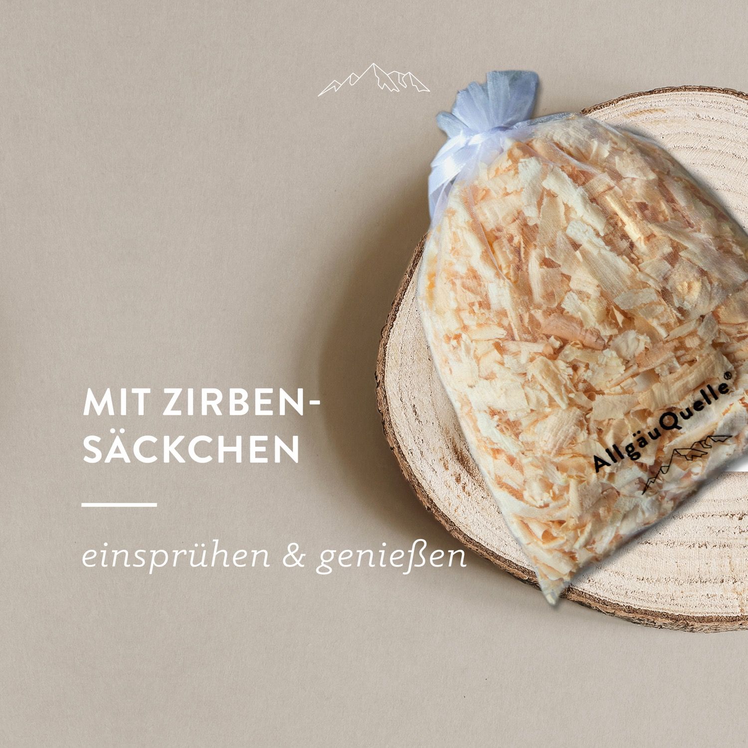 AllgäuQuelle Bio Geschenk-Set Bio Öl Lavendel Eukalyptus mit Raumspray, Badeöl, Zirben-Säckchen