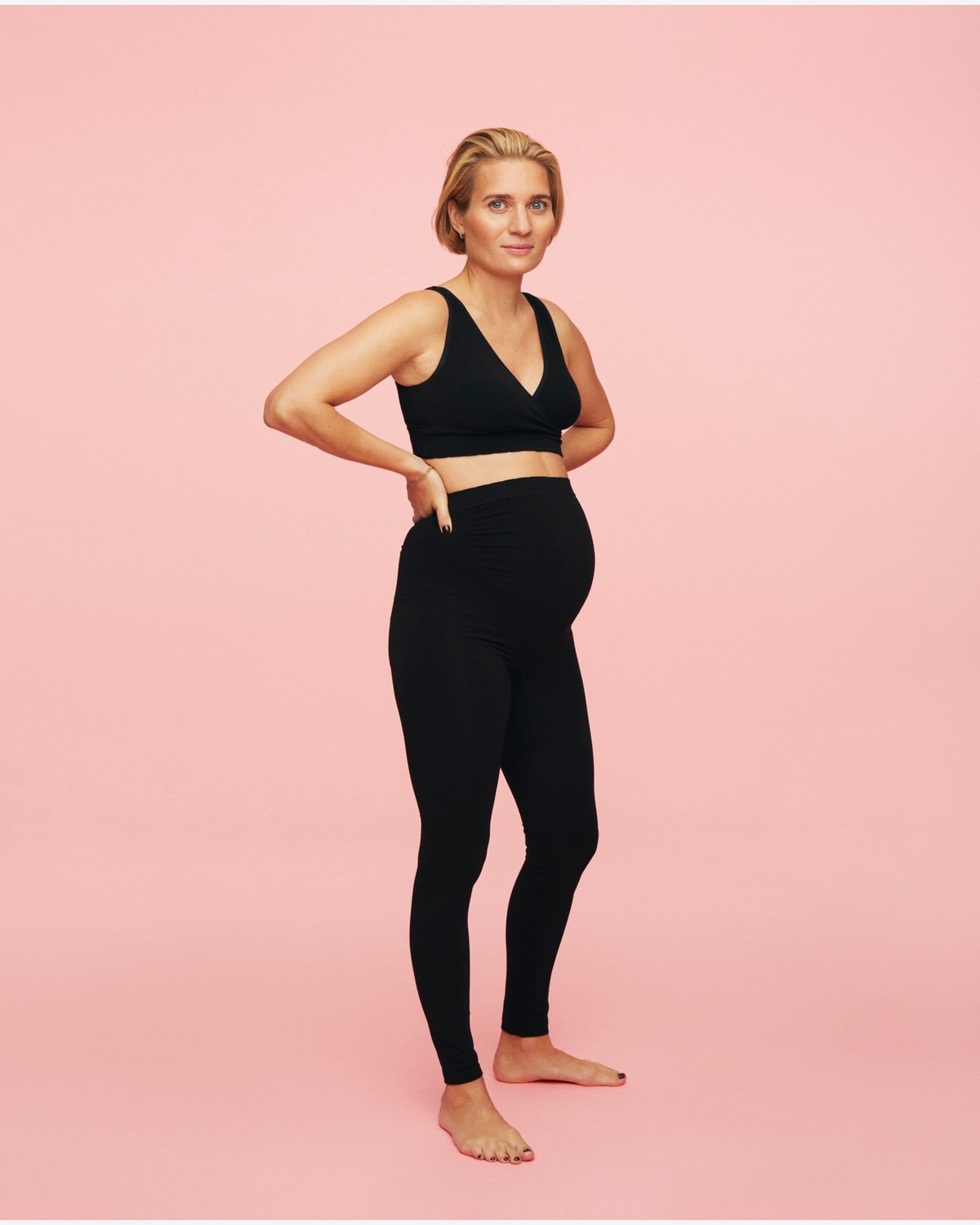 Gravid Leggings – Øko Bambus, Stretchy & Sømløs