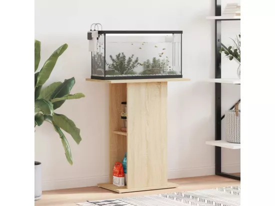 Support pour aquarium chêne sonoma 60,5x36x72,5 cm