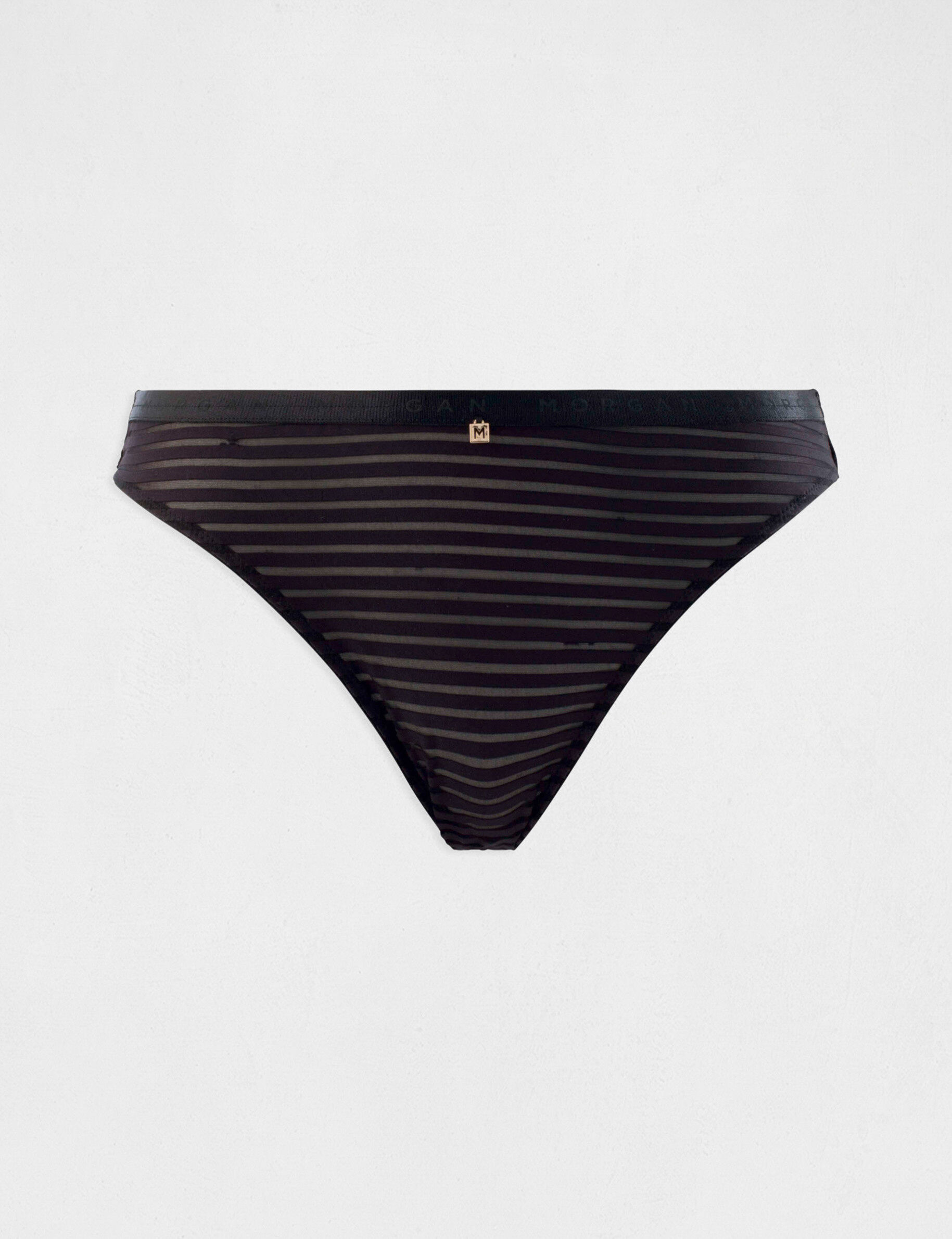 Slip en dentelle noir femme - noir