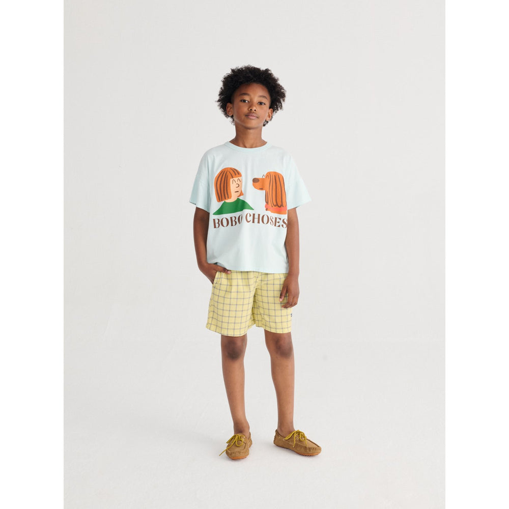 Køb Bobo Choses Yellow Spicy Window Pane Woven Bermuda Shorts