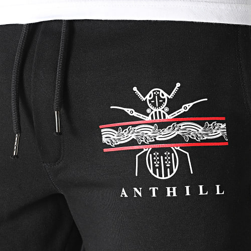 Short Jogging Leaf Logo Noir Blanc