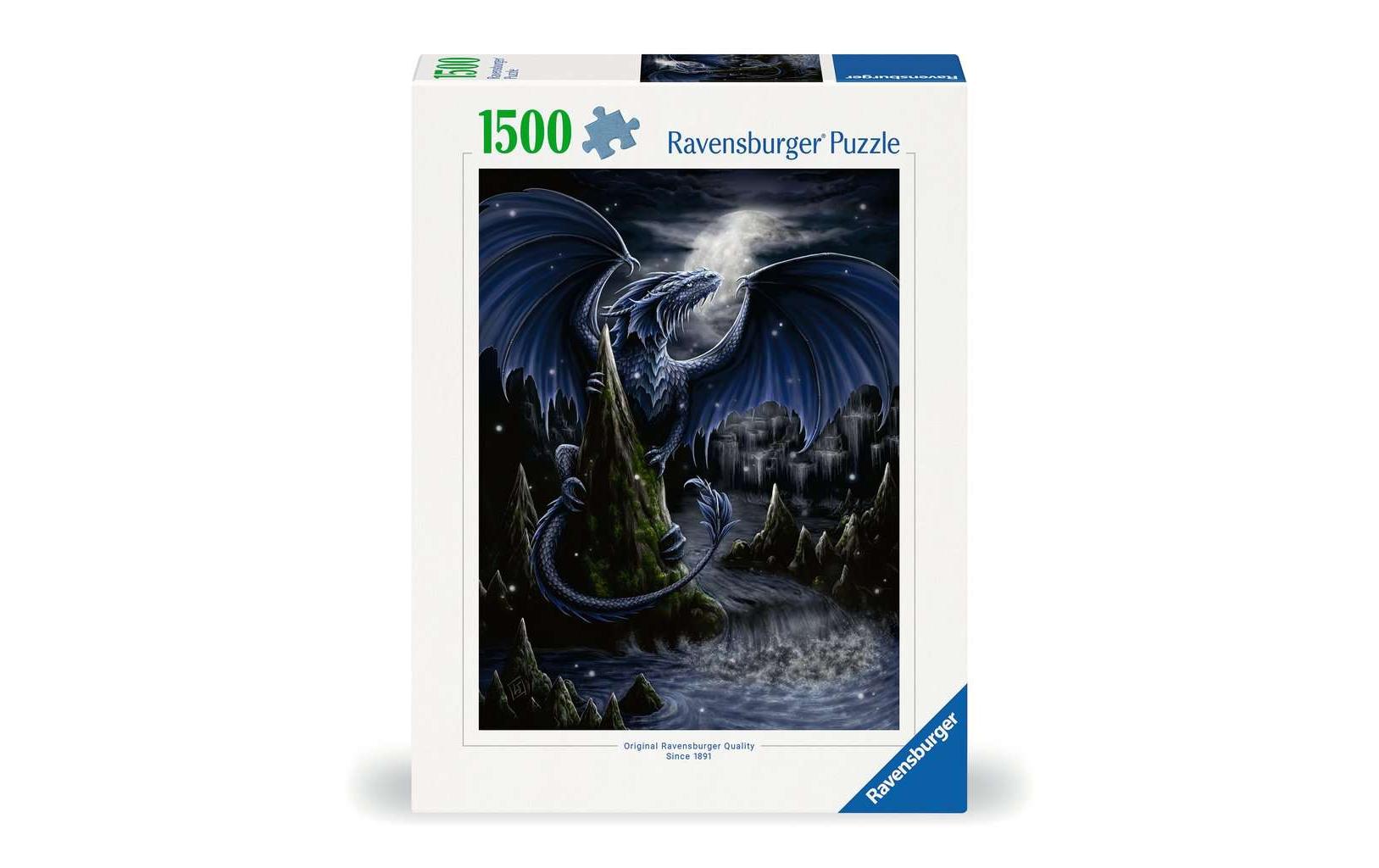 Puzzle Der Schwarzblaue DracheKlassisches Puzzle