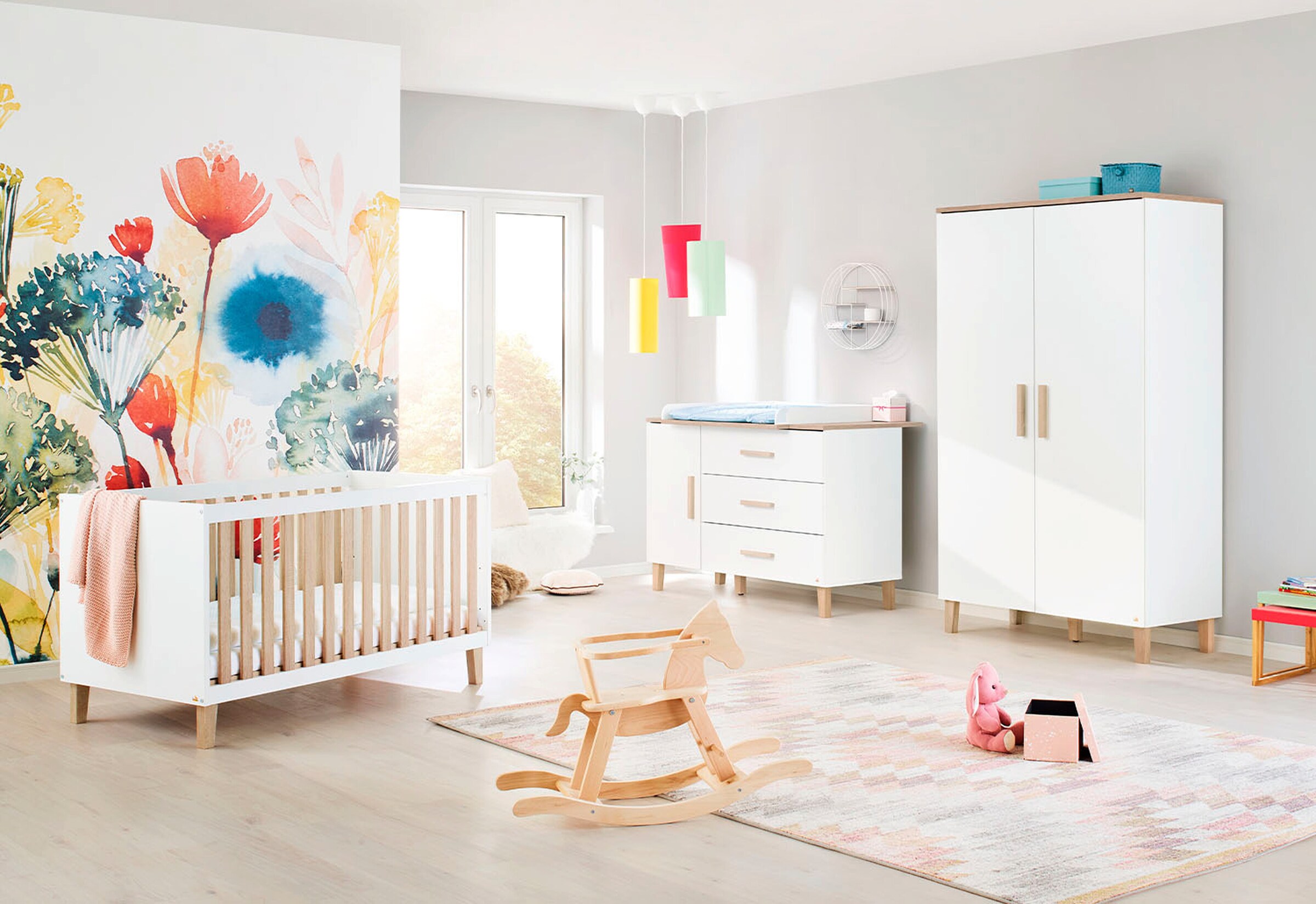 Pinolino Kinderzimmer-Set „Lumi” extrabreit, 3-tlg.