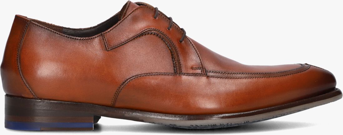 cognac floris van bommel nette schoenen sfm-30356 de stijler