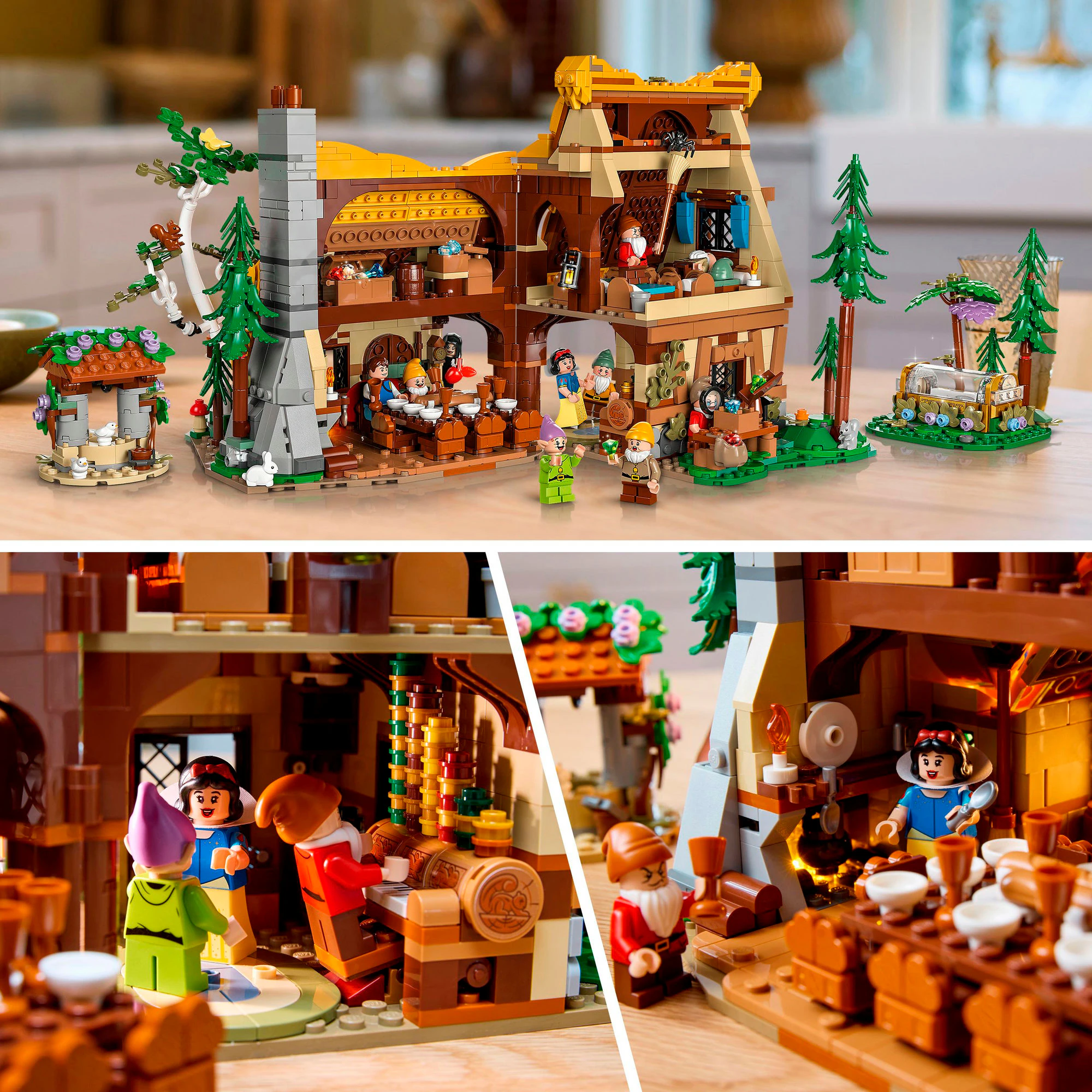 LEGO Konstruktionsspielzeug Disney Die Hütte von Schneewittchen und den sieben Zwergen