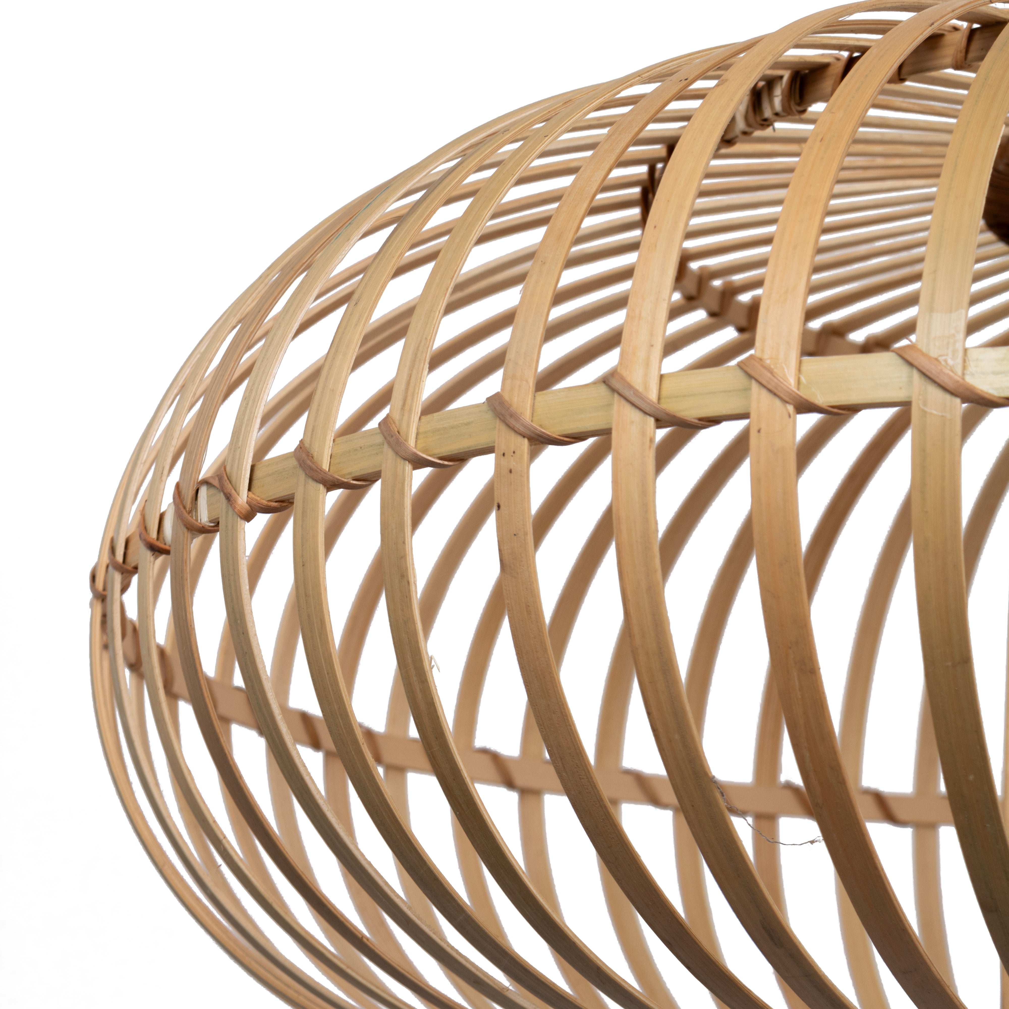 Abat-jour pour suspension - lou - bambou - naturel - cezare - ø68cm