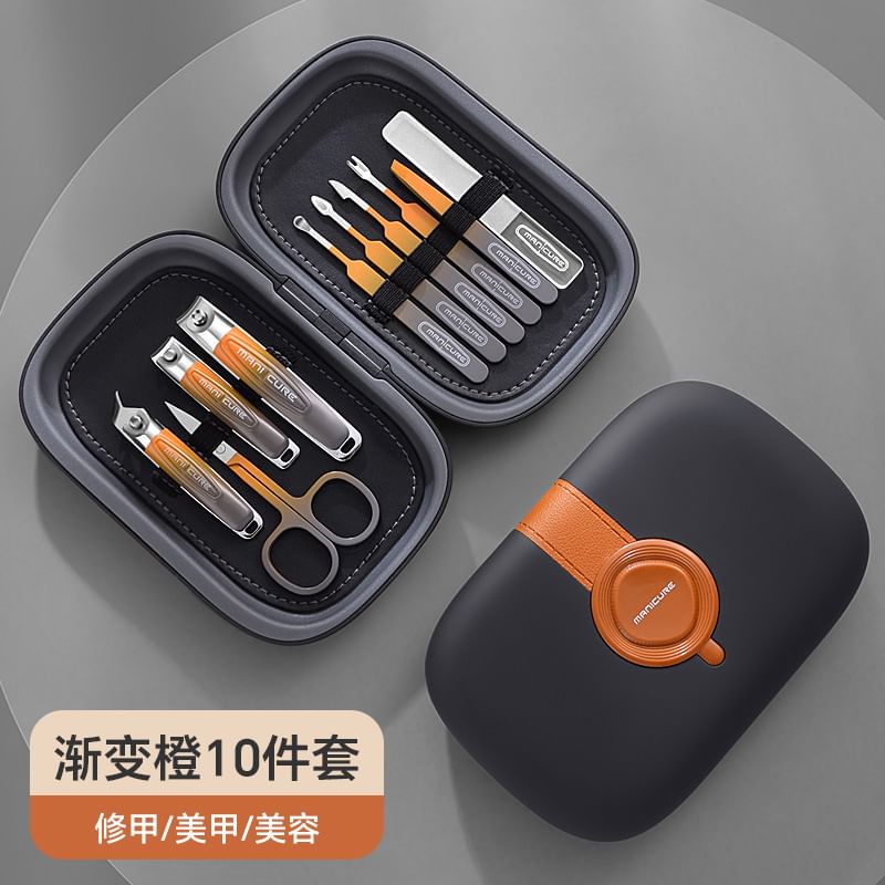 Choyu - Set van 10: Manicureset van roestvrij staal