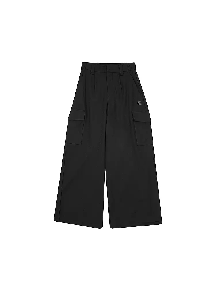 CALVIN KLEIN JEANS Mädchen Cargohose schwarz