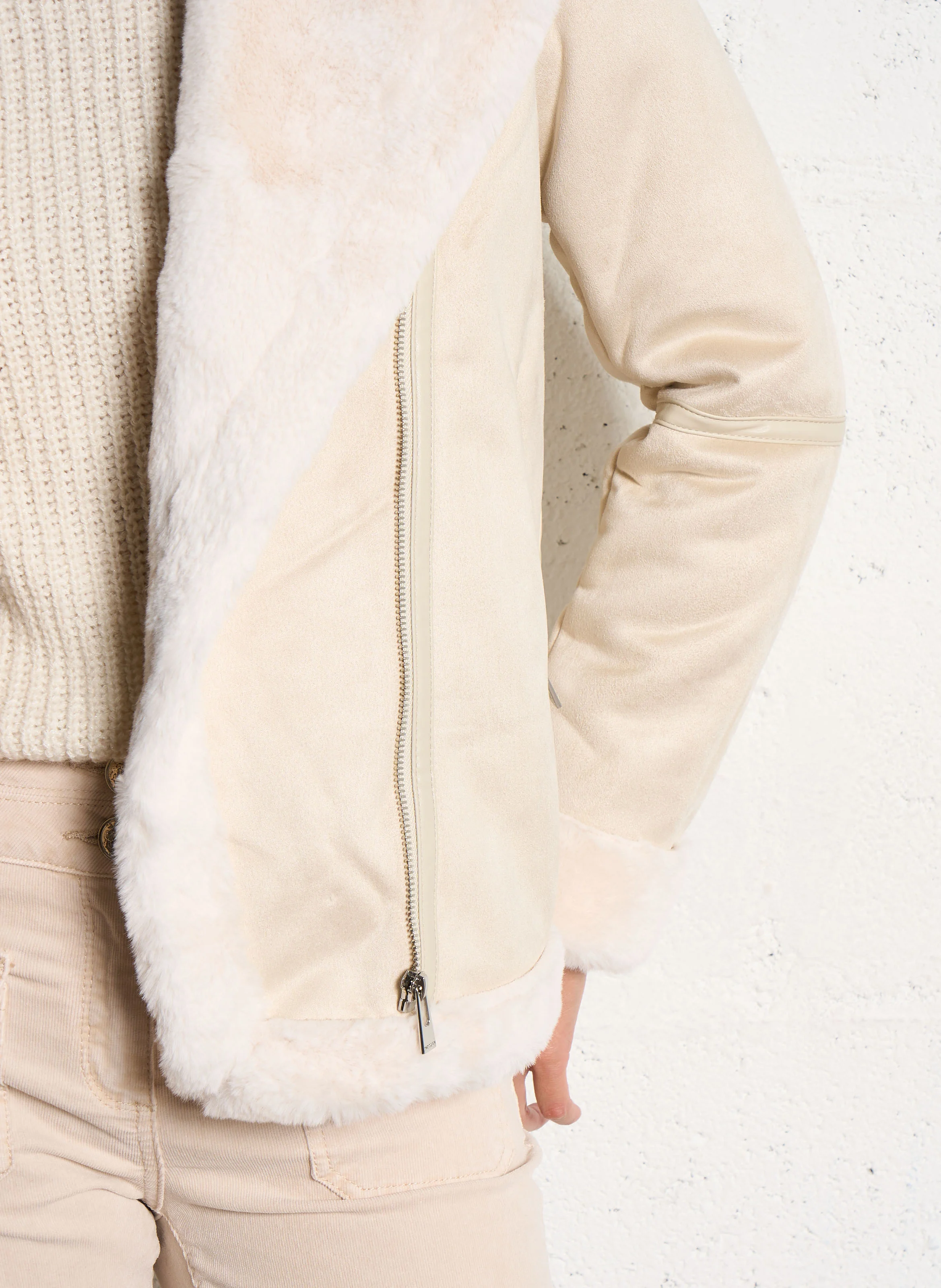 GSAPA - Veste droite col classique | Beige