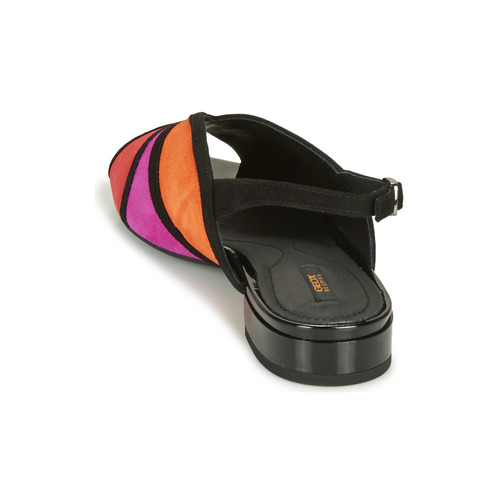 Geox - D WISTREY SANDALO - Noir / Rouge / Rose