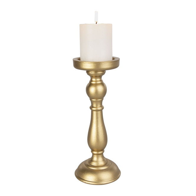 Kerzenständer gold - ca. 10,5 x 20 cm