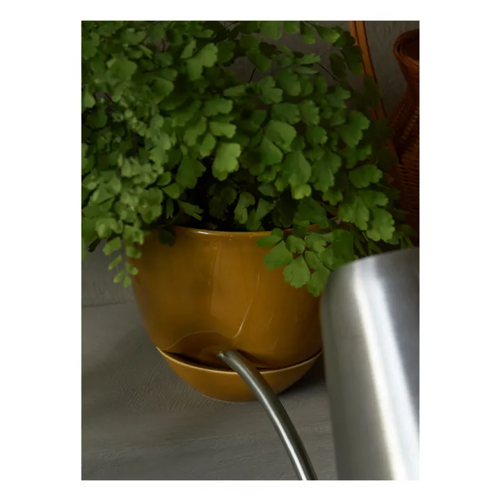Audo Copenhagen Cache pot Hydrous en céramique  | Jaune