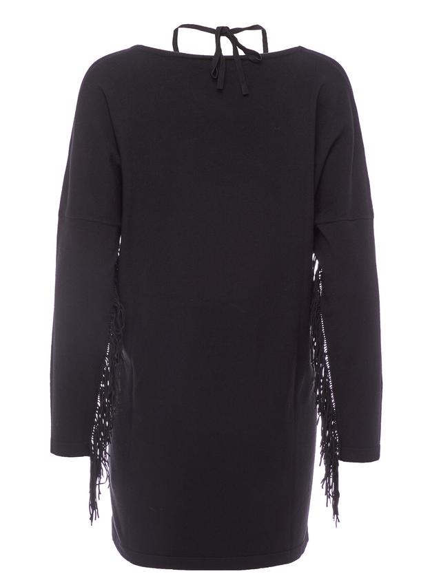 Longpullover mit Fransen